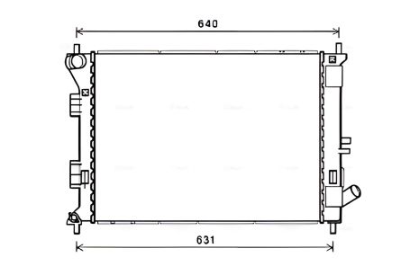 Охолоджуючий радіатор KIA PRO, HYUNDAI i30, AVA COOLING Охолоджуючий радіатор KIA PRO, HYUNDAI i30, AVA COOLING