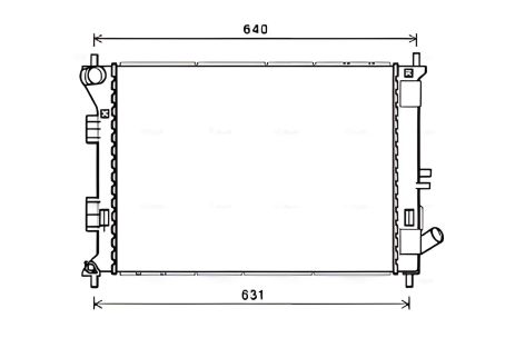 Охолоджуючий радіатор KIA PRO, HYUNDAI i30, AVA COOLING Охолоджуючий радіатор KIA PRO, HYUNDAI i30, AVA COOLING