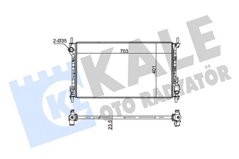 Радиатор охлаждения FORD TRANSIT, KALE OTO RADYATOR (209700) Радиатор охлаждения FORD TRANSIT, KALE OTO RADYATOR (209700)