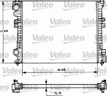 Радиатор охлаждения LANCIA ZETA, CITROËN JUMPY, VALEO (731166) Радиатор охлаждения LANCIA ZETA, CITROËN JUMPY, VALEO (731166)