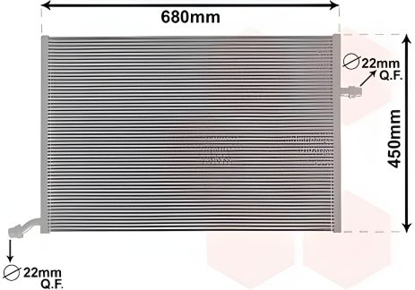 Радиатор охлаждения для MERCEDES-BENZ E-CLASS, VAN WEZEL (30002712)