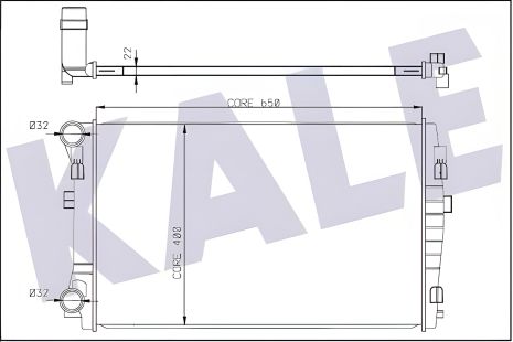 Охолоджуючий радіатор для SKODA KAROQ, AUDI Q2, KALE OTO RADYATOR (345840) Охолоджуючий радіатор для SKODA KAROQ, AUDI Q2, KALE OTO RADYATOR (345840)