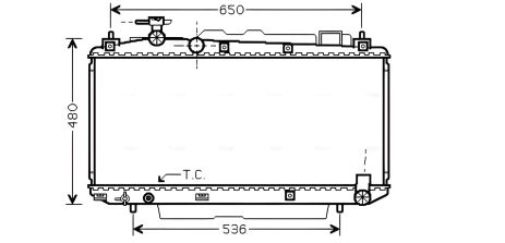 Радиатор охлаждения TOYOTA RAV, AVA COOLING TO2305