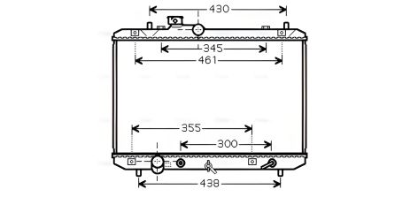 Охолоджуючий радіатор для SUZUKI SWIFT, AVA COOLING (SZ2098) Охолоджуючий радіатор для SUZUKI SWIFT, AVA COOLING (SZ2098)