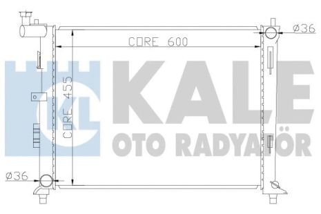 Радиатор охлаждения HYUNDAI i30, KIA CEE'D, KALE OTO RADYATOR (341980) Радиатор охлаждения HYUNDAI i30, KIA CEE'D, KALE OTO RADYATOR (341980)