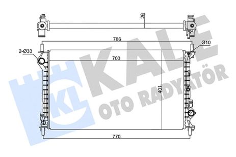 Радиатор охлаждения FORD TRANSIT, KALE OTO RADYATOR (124200) Радиатор охлаждения FORD TRANSIT, KALE OTO RADYATOR (124200)