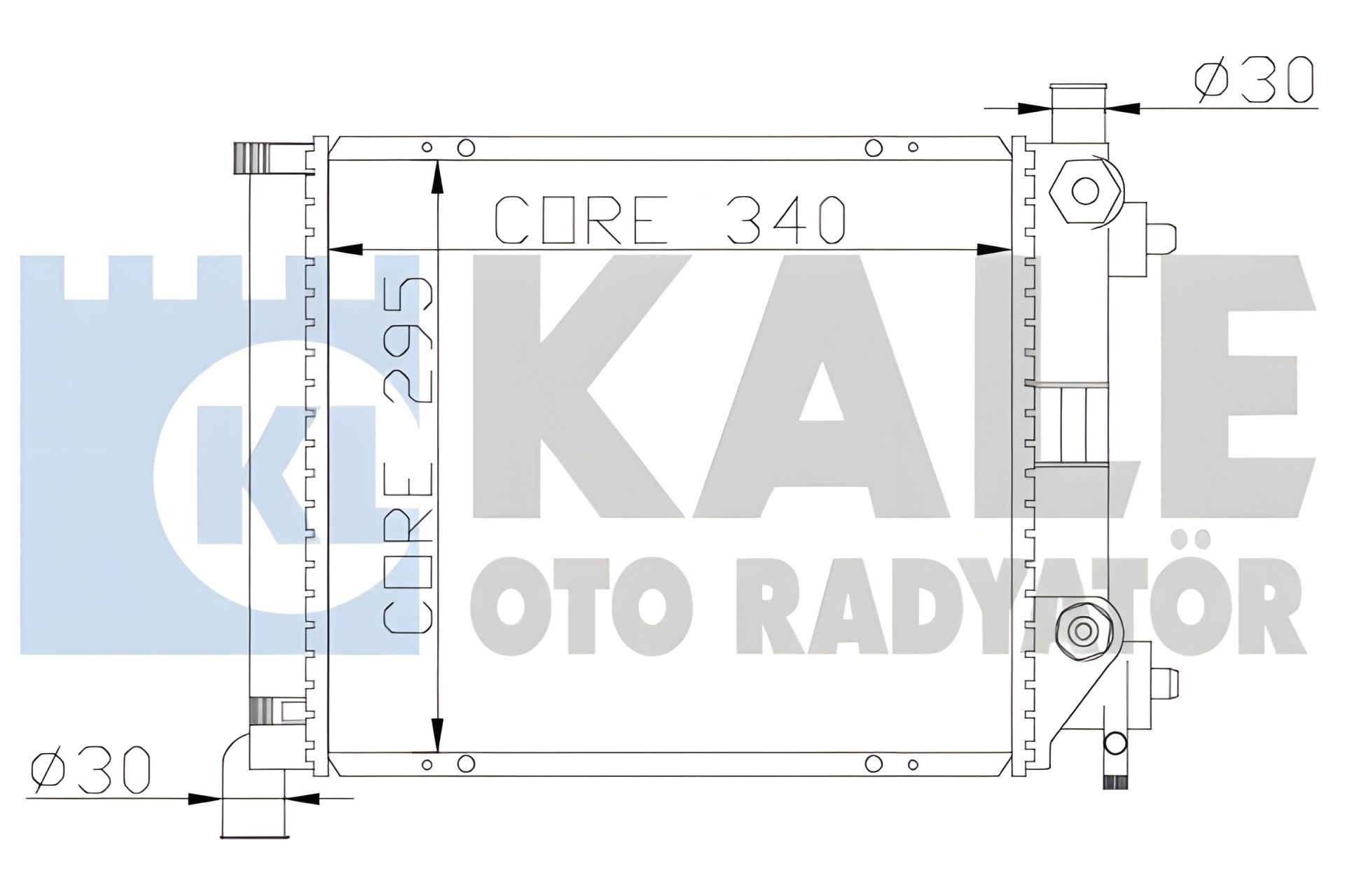 Охолоджувальний радіатор MERCEDES-BENZ 124, KALE OTO RADYATOR (361200) Охолоджувальний радіатор MERCEDES-BENZ 124, KALE OTO RADYATOR (361200)