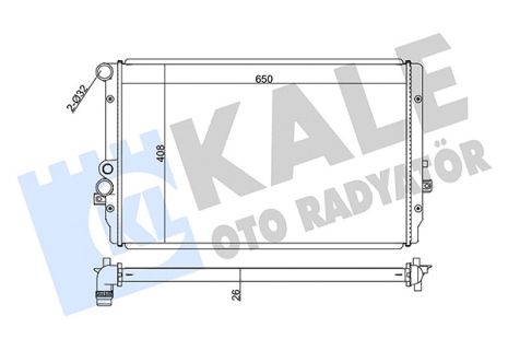 Радиатор охлаждения SEAT LEON, VW GOLF, KALE OTO RADYATOR (351905) Радиатор охлаждения SEAT LEON, VW GOLF, KALE OTO RADYATOR (351905)