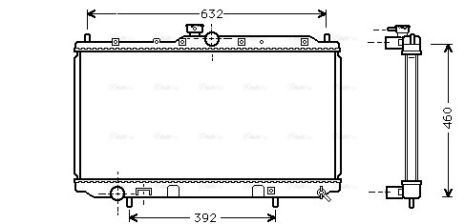 Радиатор охлаждения MITSUBISHI CARISMA, AVA COOLING (MT2142) Радиатор охлаждения MITSUBISHI CARISMA, AVA COOLING (MT2142)