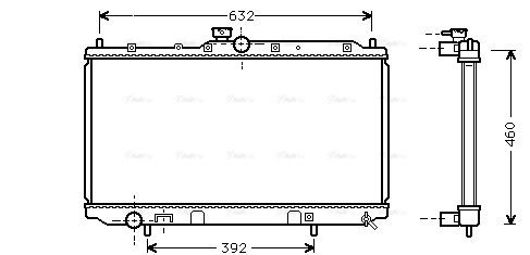 Радиатор охлаждения MITSUBISHI CARISMA, AVA COOLING (MT2142) Радиатор охлаждения MITSUBISHI CARISMA, AVA COOLING (MT2142)