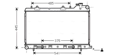 Охолоджуючий Радіатор для SUBARU FORESTER, AVA (SU2075)