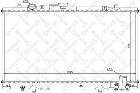 Радіатор охолодження MITSUBISHI L200, STELLOX (1025966SX) Радіатор охолодження MITSUBISHI L200, STELLOX (1025966SX)