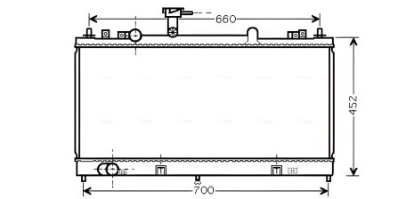 Охолоджувальний радіатор для MAZDA 6, AVA COOLING (MZ2162)