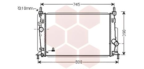 Охолоджувальний радіатор MAZDA, VAN WEZEL (27002237) Охолоджувальний радіатор MAZDA, VAN WEZEL (27002237)