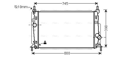 Радіатор охолодження MAZDA 3, AVA COOLING (MZ2246) Радіатор охолодження MAZDA 3, AVA COOLING (MZ2246)