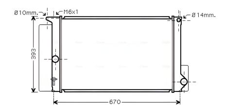 Охлаждающий радиатор TOYOTA COROLLA, AVA COOLING (TOA2397) Охлаждающий радиатор TOYOTA COROLLA, AVA COOLING (TOA2397)