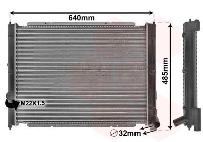 Радіатор охолодження 58002034 VW, VAN WEZEL (58002034) Радіатор охолодження 58002034 VW, VAN WEZEL (58002034)
