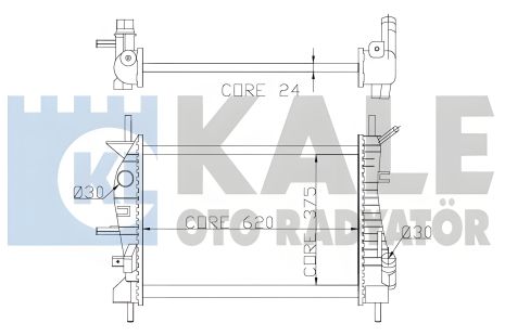 Радіатор охолодження для FORD MONDEO, KALE OTO RADYATOR (356400) Радіатор охолодження для FORD MONDEO, KALE OTO RADYATOR (356400)