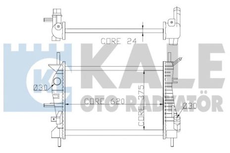 Радиатор охлаждения FORD MONDEO, KALE OTO RADYATOR (356400) Радиатор охлаждения FORD MONDEO, KALE OTO RADYATOR (356400)