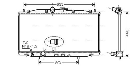 Радіатор охолодження HONDA ACCORD, AVA COOLING (HD2170) Радіатор охолодження HONDA ACCORD, AVA COOLING (HD2170)