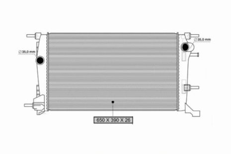 Радіатор охолодження RENAULT MEGANE, ASAM (34915) Радіатор охолодження RENAULT MEGANE, ASAM (34915)