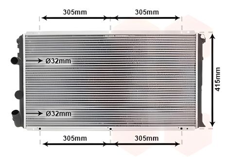 Радіатор охолодження для NISSAN і OPEL, VAN WEZEL (43002263) Радіатор охолодження для NISSAN і OPEL, VAN WEZEL (43002263)