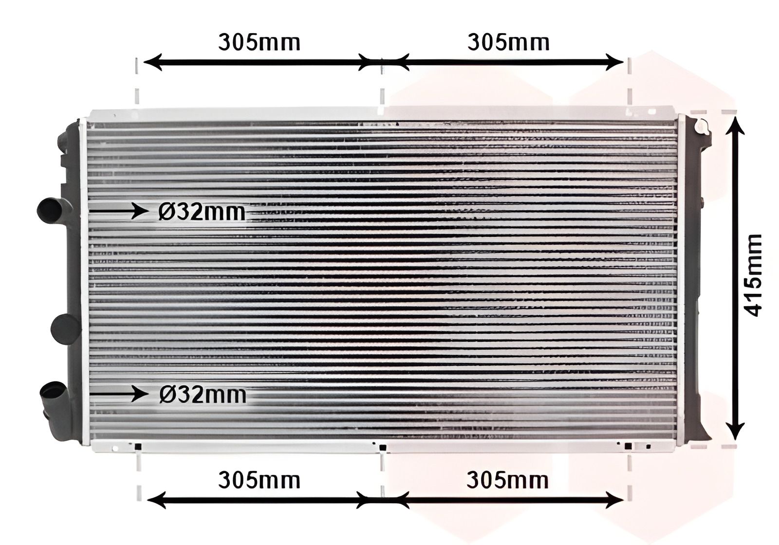 Радіатор охолодження для NISSAN і OPEL, VAN WEZEL (43002263) Радіатор охолодження для NISSAN і OPEL, VAN WEZEL (43002263)