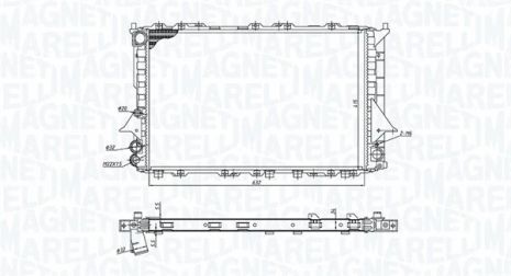 Радіатор охолодження AUDI A6, MAGNETI MARELLI (350213189900) Радіатор охолодження AUDI A6, MAGNETI MARELLI (350213189900)
