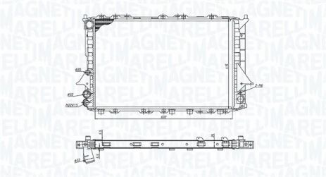 Радіатор охолодження AUDI A6, MAGNETI MARELLI (350213189900) Радіатор охолодження AUDI A6, MAGNETI MARELLI (350213189900)