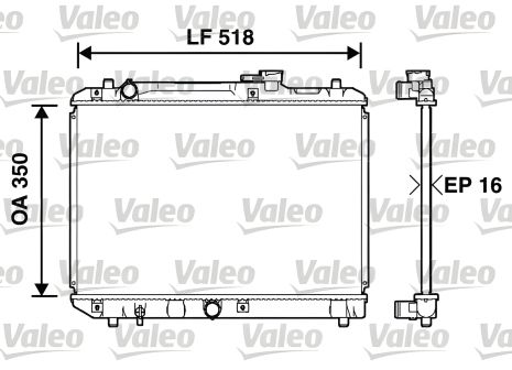 Радіатор охолодження для SUZUKI BALENO, VALEO (732750)