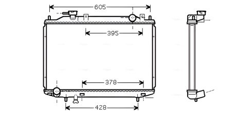 Радіатор охолодження для MAZDA B-SERIE, FORD RANGER, AVA (MZ2171) Радіатор охолодження для MAZDA B-SERIE, FORD RANGER, AVA (MZ2171)