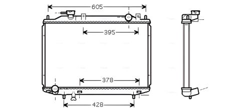 Охлаждающий радиатор MAZDA B-SERIE/FORD RANGER от AVA (MZ2171)