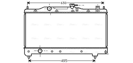 Радіатор охолодження TOYOTA AVENSIS, AVA COOLING (TO2237)