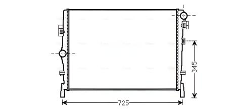 Охлаждающий радиатор для FIAT FREEMONT, DODGE JOURNEY, AVA (CR2105) Охлаждающий радиатор для FIAT FREEMONT, DODGE JOURNEY, AVA (CR2105)