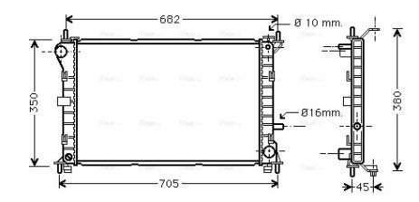 Радіатор охолодження FORD FOCUS, AVA COOLING (FD2265) Радіатор охолодження FORD FOCUS, AVA COOLING (FD2265)