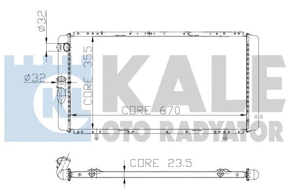 Радіатор охолодження RENAULT ESPACE, KALE OTO RADYATOR (208500) Радіатор охолодження RENAULT ESPACE, KALE OTO RADYATOR (208500)