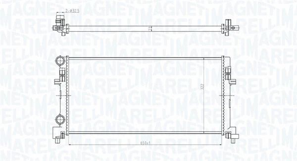 Радіатор охолодження SKODA YETI, AUDI Q2, MAGNETI MARELLI (350213166200) Радіатор охолодження SKODA YETI, AUDI Q2, MAGNETI MARELLI (350213166200)
