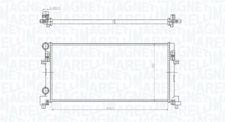 Радіатор охолодження SKODA YETI, AUDI Q2, MAGNETI MARELLI (350213166200) Радіатор охолодження SKODA YETI, AUDI Q2, MAGNETI MARELLI (350213166200)