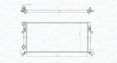 Радіатор охолодження SKODA YETI, AUDI Q2, MAGNETI MARELLI (350213166200) Радіатор охолодження SKODA YETI, AUDI Q2, MAGNETI MARELLI (350213166200)