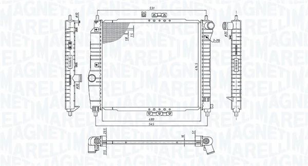 Радіатор охолодження CHEVROLET AVEO, DAEWOO KALOS, MAGNETI MARELLI (350213891000) Радіатор охолодження CHEVROLET AVEO, DAEWOO KALOS, MAGNETI MARELLI (350213891000)