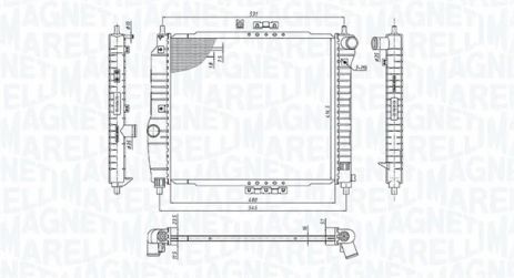 Радіатор охолодження CHEVROLET AVEO, DAEWOO KALOS, MAGNETI MARELLI (350213891000) Радіатор охолодження CHEVROLET AVEO, DAEWOO KALOS, MAGNETI MARELLI (350213891000)