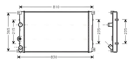 Система охолодження радіатор NISSAN INTERSTAR, VAUXHALL MOVANO, AVA COOLING (RTA2276) Система охолодження радіатор NISSAN INTERSTAR, VAUXHALL MOVANO, AVA COOLING (RTA2276)