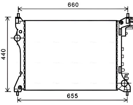Охлаждающий радиатор OPEL COMBO, VAUXHALL COMBO, AVA (ALA2117)