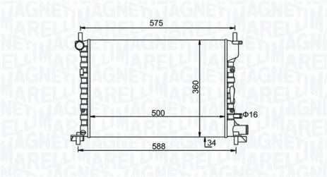 Радиатор охлаждения MAZDA 121, FORD PUMA, MAGNETI MARELLI (350213193300) Радиатор охлаждения MAZDA 121, FORD PUMA, MAGNETI MARELLI (350213193300)