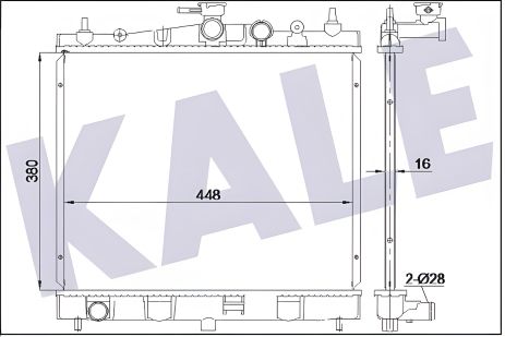 Охлаждающий радиатор RENAULT CLIO, NISSAN NOTE, KALE OTO RADYATOR (350995) Охлаждающий радиатор RENAULT CLIO, NISSAN NOTE, KALE OTO RADYATOR (350995)