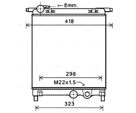 Радіатор охолодження SKODA E-CITIGO, SEAT Mii, AVA COOLING (VNA2325) (система охолодження) Радіатор охолодження SKODA E-CITIGO, SEAT Mii, AVA COOLING (VNA2325) (система охолодження)