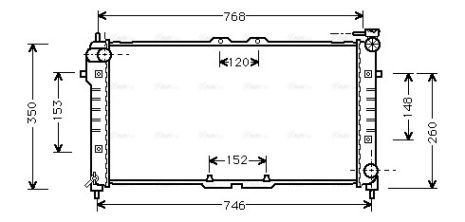 Радіатор охолодження MAZDA 626, AVA COOLING (MZ2027) Радіатор охолодження MAZDA 626, AVA COOLING (MZ2027)