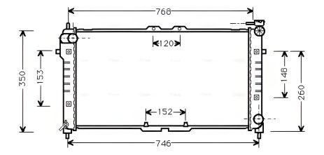 Охлаждающий радиатор MAZDA 626 от AVA COOLING (MZ2027)