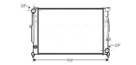 Радіатор охолодження для SKODA SUPERB, VW PASSAT, виробник AVA (AIA2124) Радіатор охолодження для SKODA SUPERB, VW PASSAT, виробник AVA (AIA2124)