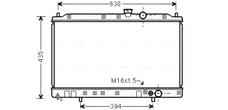 Охлаждающий радиатор на MITSUBISHI COLT, AVA COOLING (MT2064)